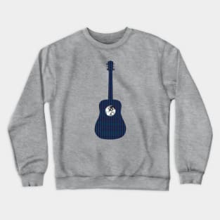 Guitar with overlay pattern Crewneck Sweatshirt